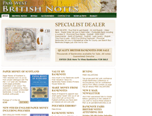 Tablet Screenshot of britishnotes.co.uk
